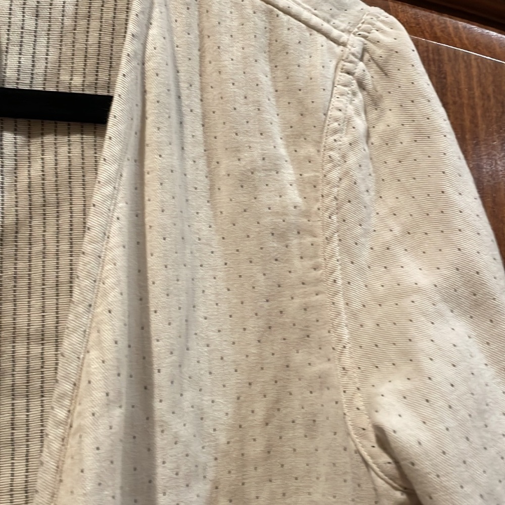 Eileen Fisher Open Front Neck Slubbed Organic Cotton Reversible Jacket Blazer S - Picture 12 of 16